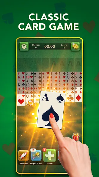 FreeCell Classic Card Game (ФриСел Классическая карточная игра)  [МОД Бесконечные деньги] Screenshot 1