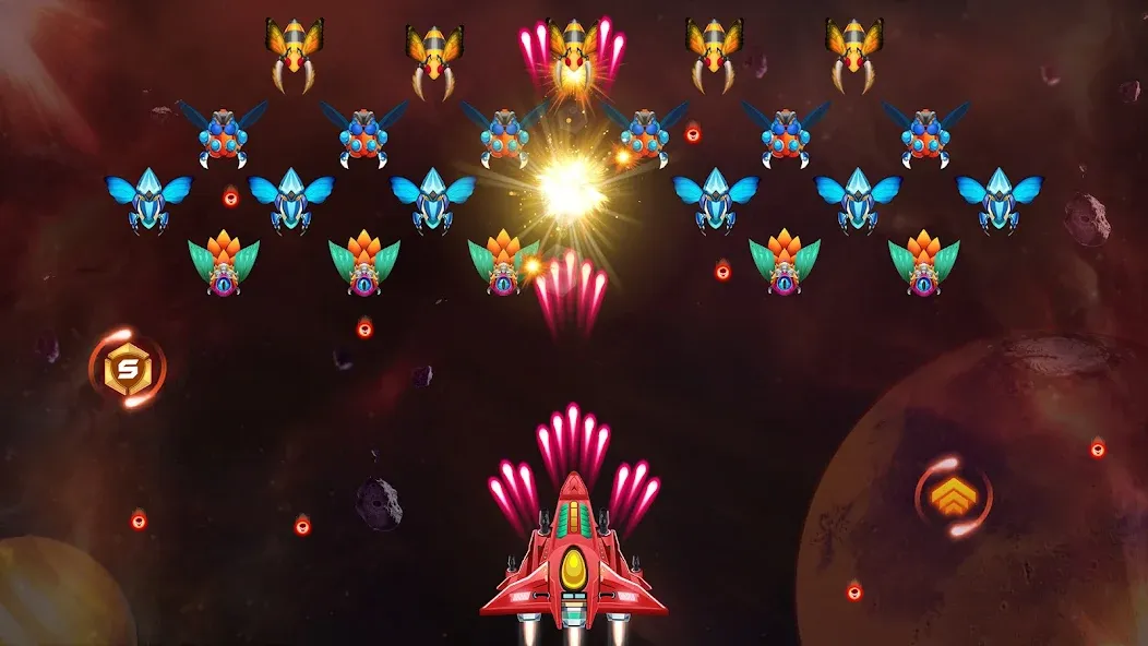 Galaxy Attack - Alien Shooter (Гэлэкси аттак)  [МОД Много монет] Screenshot 5