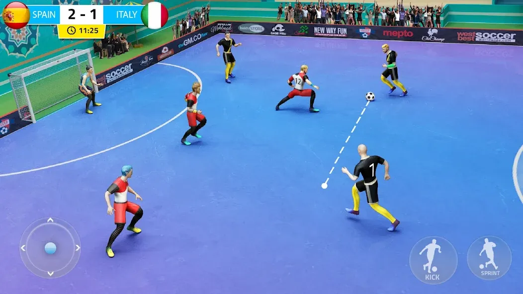 Indoor Futsal: Football Games (Индор Футзал)  [МОД Много монет] Screenshot 1