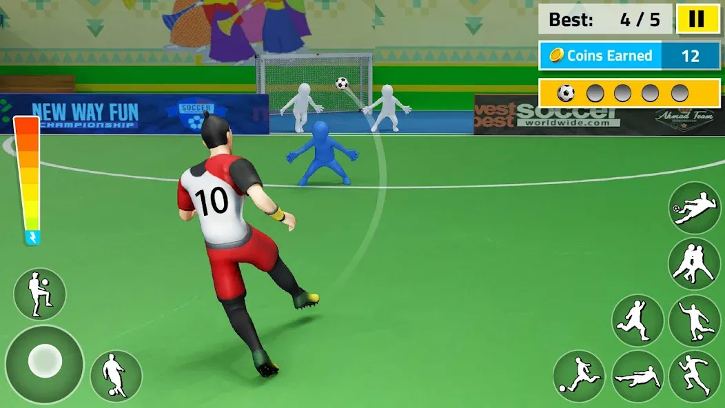 Indoor Futsal: Football Games (Индор Футзал)  [МОД Много монет] Screenshot 4