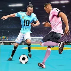 Скачать взломанную Indoor Futsal: Football Games (Индор Футзал)  [МОД Много монет] - стабильная версия apk на Андроид