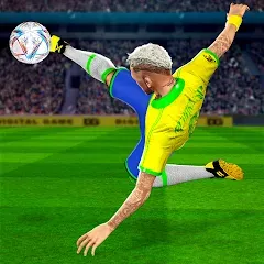 Взломанная Play Football: Soccer Games (тар Футбол 23)  [МОД Unlocked] - полная версия apk на Андроид