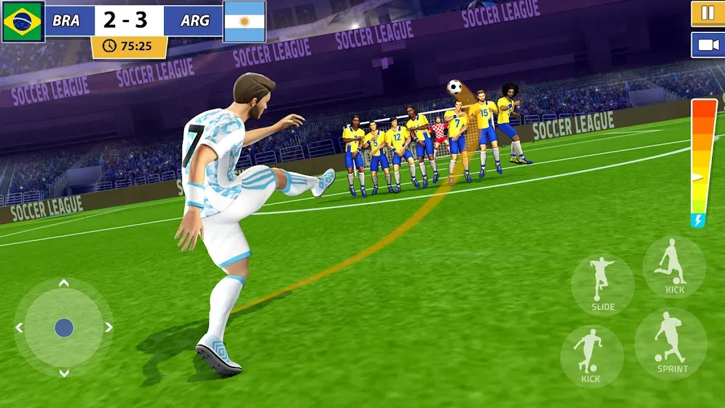 Soccer Star: Soccer Kicks Game (окер Стар)  [МОД Много денег] Screenshot 3