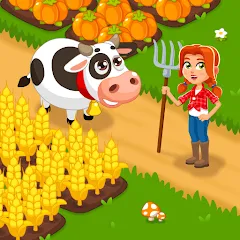 Скачать взлом Idle Farm Game Offline Clicker  [МОД Unlocked] - стабильная версия apk на Андроид