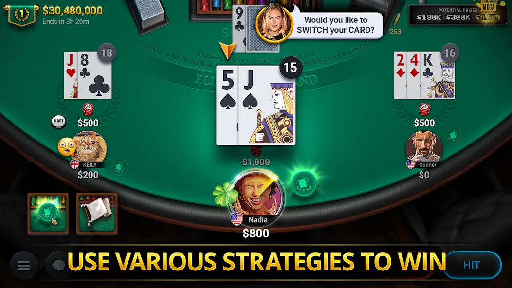 Blackjack Championship (Блэкджек Чемпионат)  [МОД Бесконечные монеты] Screenshot 3