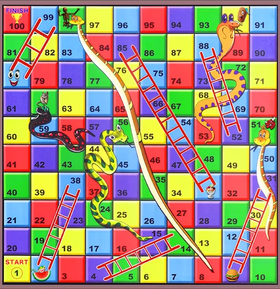 Snake and ladder (Змеи и лестницы)  [МОД Меню] Screenshot 2