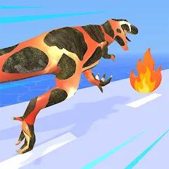 Скачать взлом Dino Evolution Run 3D (Дино Эволюция Ран 3Д)  [МОД Бесконечные монеты] - полная версия apk на Андроид