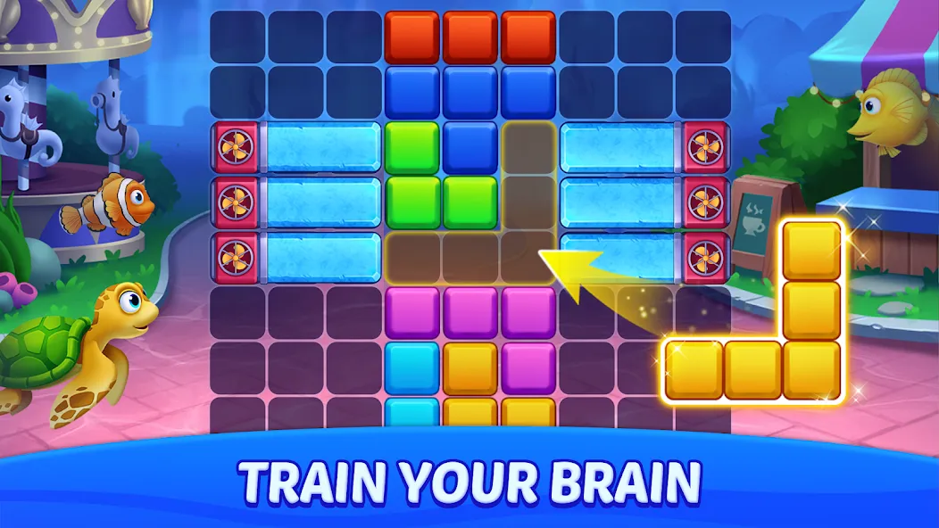 Block Puzzle Ocean  [МОД Все открыто] Screenshot 2