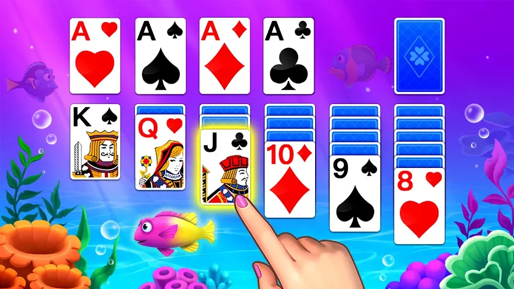 Solitaire Ocean  [МОД Unlimited Money] Screenshot 3