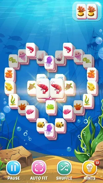 Mahjong Fish (Маджонг Рыбы)  [МОД Меню] Screenshot 1