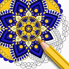 Взлом Mandala Coloring Book Game (Мандала Книга раскрасок  Игра)  [МОД Unlimited Money] - последняя версия apk на Андроид