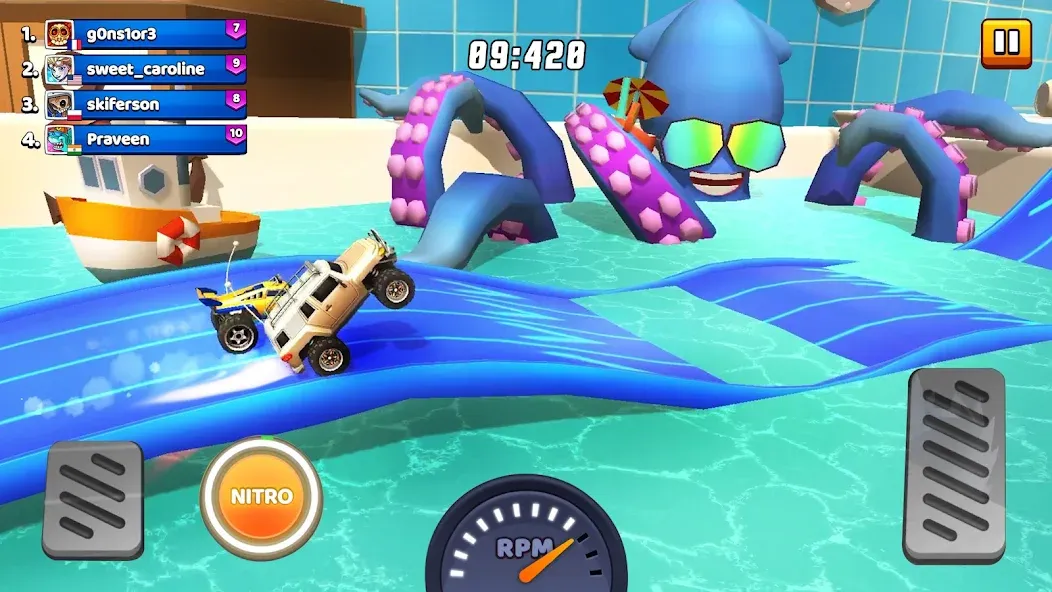 Nitro Jump - Car Racing (Нитро Джамп Рейсинг)  [МОД Menu] Screenshot 2