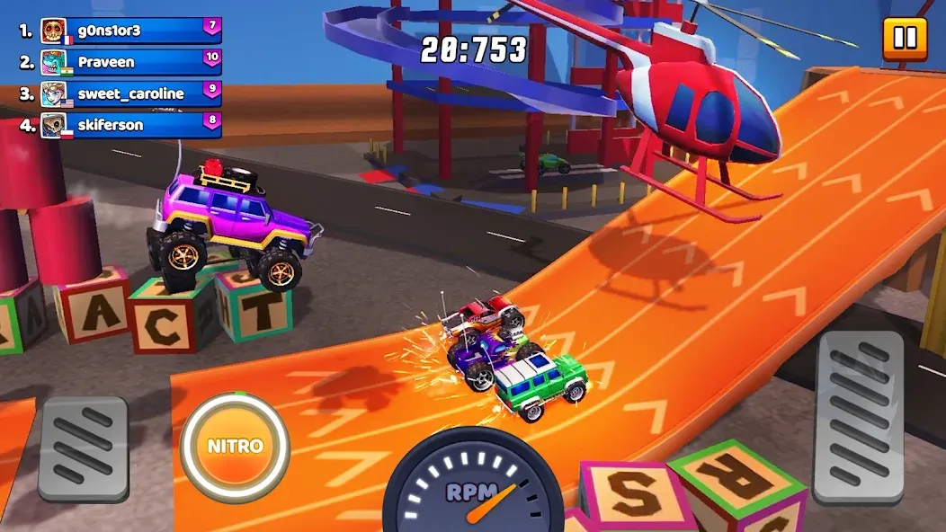 Nitro Jump - Car Racing (Нитро Джамп Рейсинг)  [МОД Menu] Screenshot 3