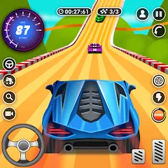 Взломанная Nitro Jump - Car Racing (Нитро Джамп Рейсинг)  [МОД Menu] - полная версия apk на Андроид