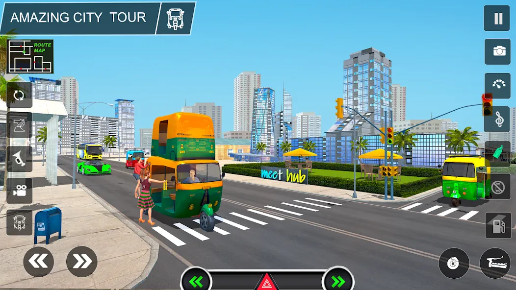 Tuk Tuk Auto Rickshaw Game 3d  [МОД Unlimited Money] Screenshot 3