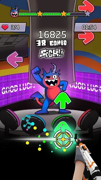 Beat Shooter Night: Rap Battle (ФНФ Фанк)  [МОД Много монет] Screenshot 2