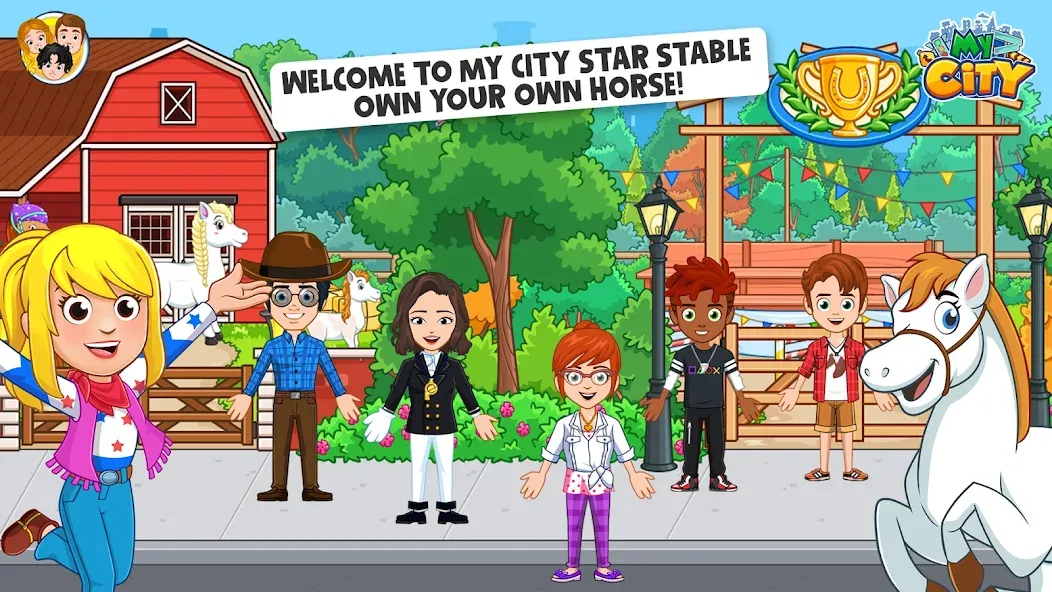 My City: Star Horse Stable (Мой город)  [МОД Бесконечные деньги] Screenshot 1