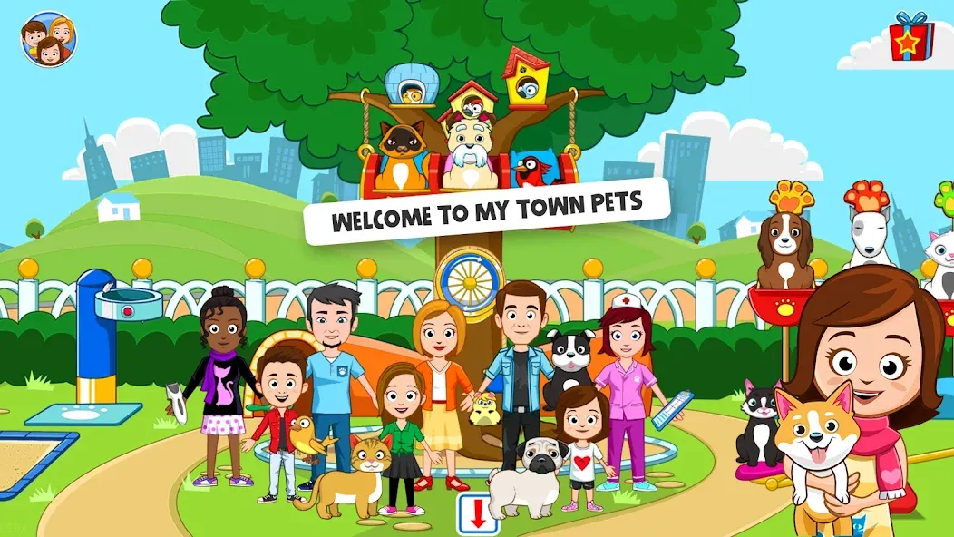 My Town: Pet games & Animals (Май Таун)  [МОД Бесконечные монеты] Screenshot 1