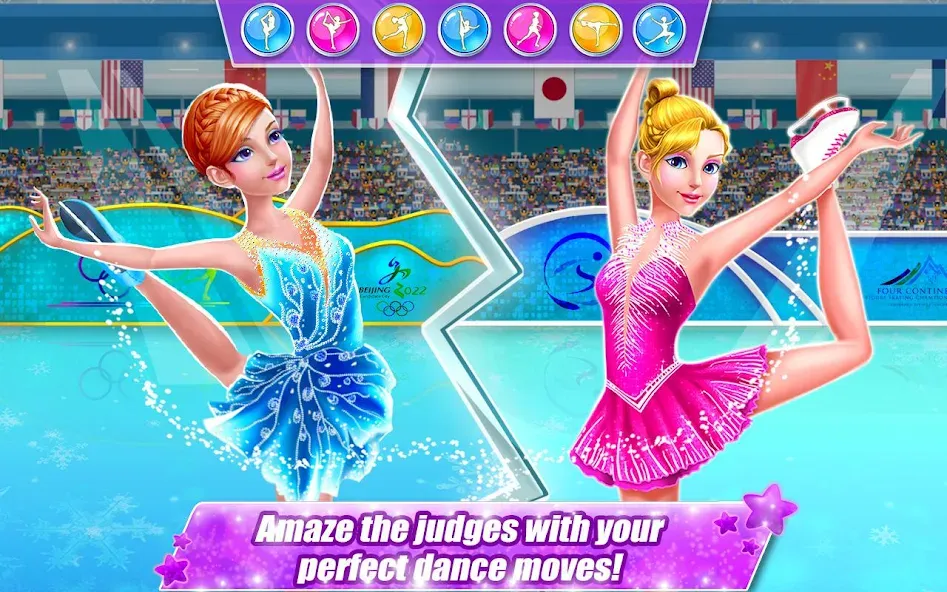 Ice Skating Superstar - Perfec  [МОД Бесконечные деньги] Screenshot 1