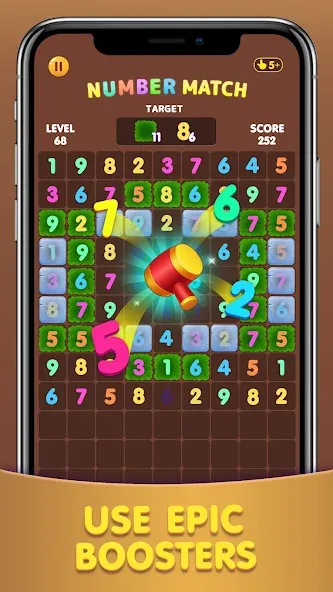 Number Match: Ten Crush Puzzle (Намбер Матч)  [МОД Mega Pack] Screenshot 1