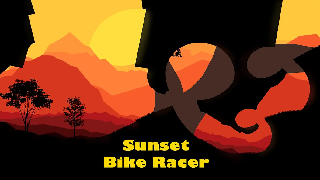 Sunset Bike Racer - Motocross (Сансет Байк Рейсер)  [МОД Много монет] Screenshot 1