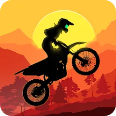 Взломанная Sunset Bike Racer - Motocross (Сансет Байк Рейсер)  [МОД Много монет] - полная версия apk на Андроид