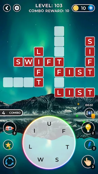 WOW4:Word Connect Offline Word (ВАУ 4)  [МОД Unlimited Money] Screenshot 1