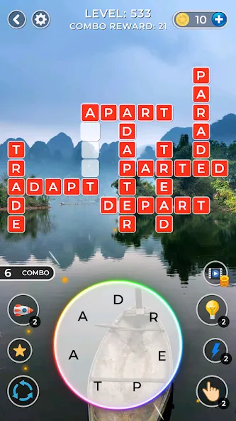 WOW4:Word Connect Offline Word (ВАУ 4)  [МОД Unlimited Money] Screenshot 4