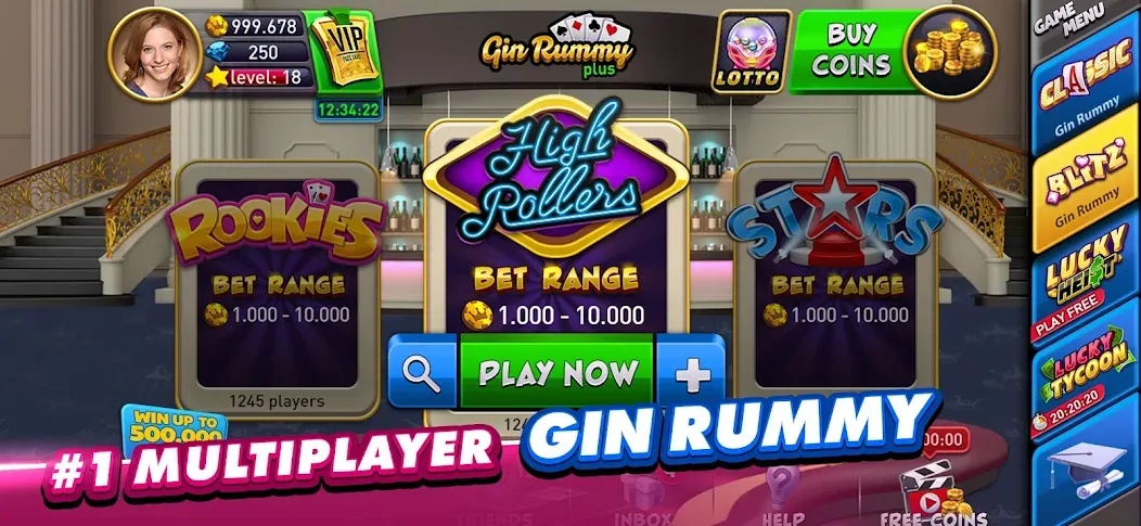 Gin Rummy Plus: Fun Card Game (Джин Рамми Плюс)  [МОД Unlocked] Screenshot 2