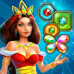 Взлом Lost Jewels - Match 3 Puzzle (Лост Джуэлс)  [МОД Все открыто] - полная версия apk на Андроид