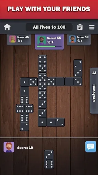 Dominoes online - play Domino!  [МОД Много денег] Screenshot 2