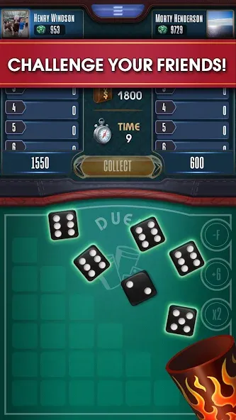 Farkle online 10000 Dice Game  [МОД Все открыто] Screenshot 3