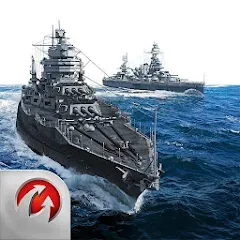 Скачать взломанную World of Warships Blitz War (Ворлд оф Варшипс Блиц Вар)  [МОД Бесконечные деньги] - полная версия apk на Андроид