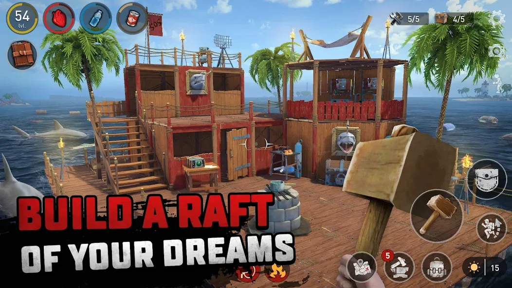 Raft® Survival - Ocean Nomad (Рафт)  [МОД Menu] Screenshot 5