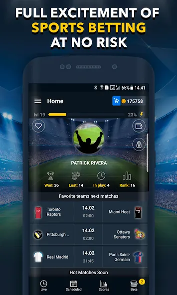 Sports Betting Game - BETUP  [МОД Menu] Screenshot 2