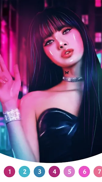 BlackPink Paint by Number (БлэкПинк Раскраска по номерам)  [МОД Все открыто] Screenshot 1