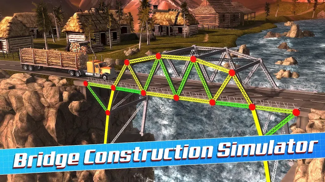 Bridge Construction Simulator (Бридж Конструкшн Симулятор)  [МОД Меню] Screenshot 1