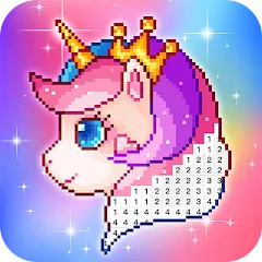 Взломанная Pixel Coloring-Color by number  [МОД Бесконечные деньги] - последняя версия apk на Андроид