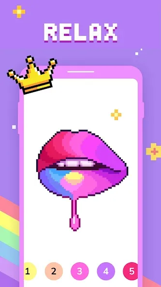 Paint by Number - Pixel Art  [МОД Бесконечные монеты] Screenshot 4