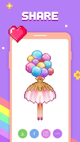 Paint by Number - Pixel Art  [МОД Бесконечные монеты] Screenshot 5
