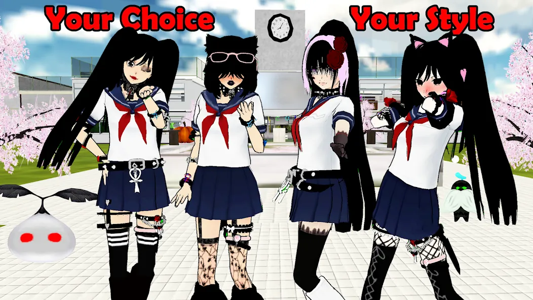 SchoolGirl AI 3D Anime Sandbox (Школьница  3D аниме песочница)  [МОД Mega Pack] Screenshot 1