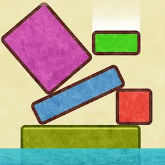 Скачать взлом Drop Stack Block Stacking Game (Дроп Стэк блочная игра с укладкой блоков)  [МОД Бесконечные монеты] - полная версия apk на Андроид