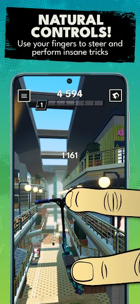 Touchgrind Scooter (Тачгринд Скутер)  [МОД Menu] Screenshot 3