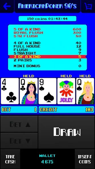 American Poker 90's Casino  [МОД Бесконечные деньги] Screenshot 2