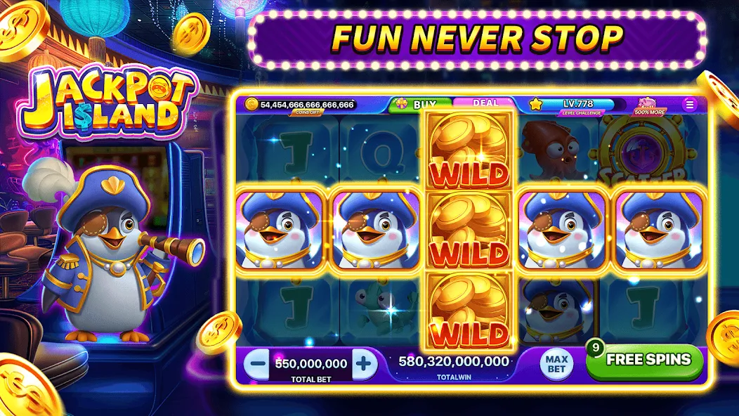 Jackpot Island - Slots Machine (Джекпот Айленд)  [МОД Menu] Screenshot 4