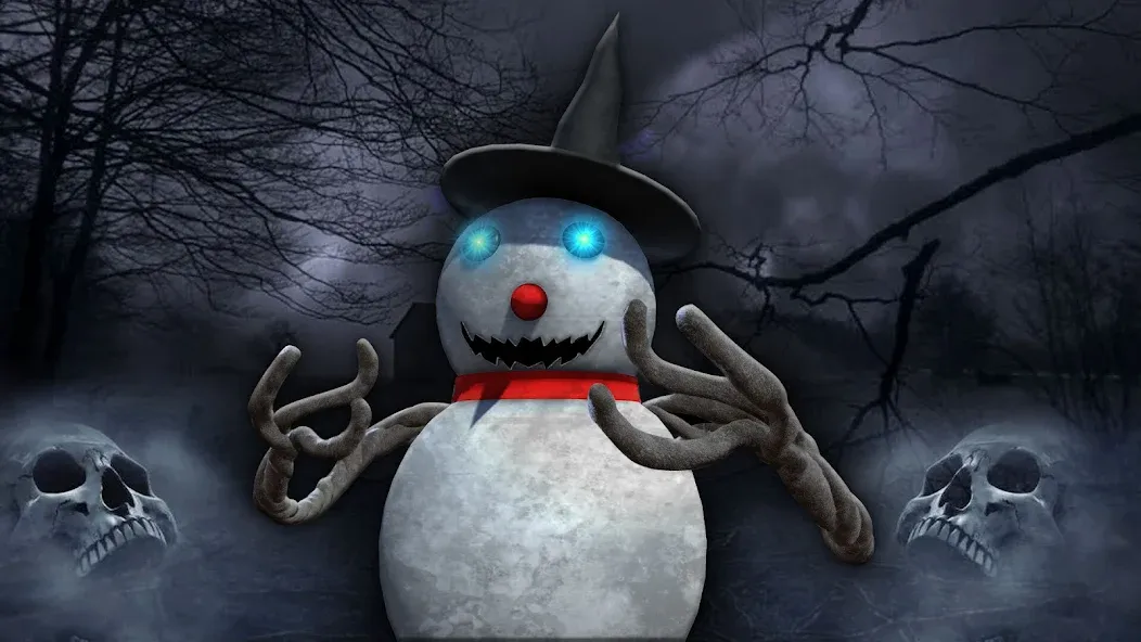 Evil Scary Snowman  Games 3d (Ивил Скари Сноумэн Геймс 3д)  [МОД Unlocked] Screenshot 1