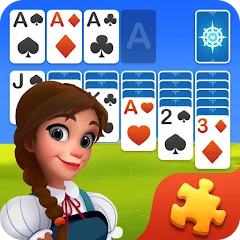 Скачать взлом Solitaire Jigsaw Puzzle (Солитер Пазл)  [МОД Unlimited Money] - последняя версия apk на Андроид