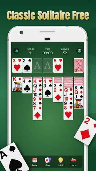 Solitaire - Classic Card Games  [МОД Бесконечные монеты] Screenshot 1