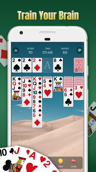 Solitaire - Classic Card Games  [МОД Бесконечные монеты] Screenshot 4