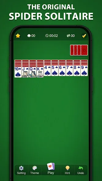 Spider Solitaire Classic  [МОД Mega Pack] Screenshot 1